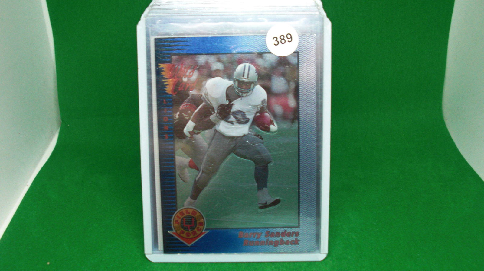 Barry Sanders wild card: in top loader