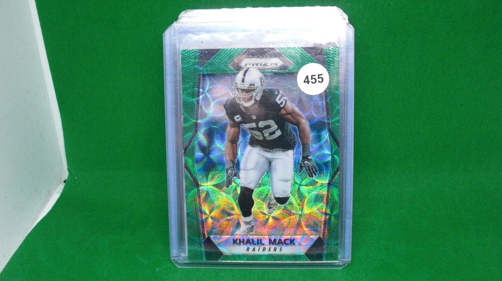 Khalil Mack green scope prism 52/99: in top loader