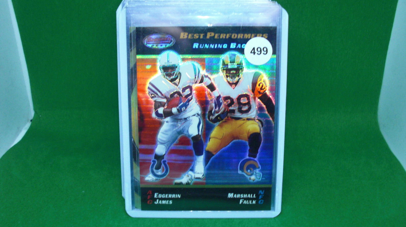 Bombers best edgerrin James Marshall faulk: in top loader