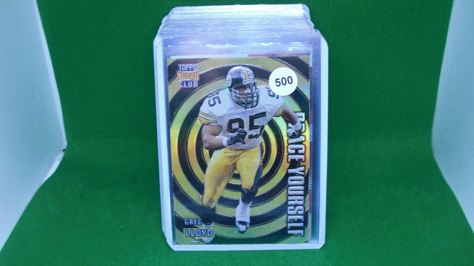 Greg Lloyd stadium club insert: in top loader