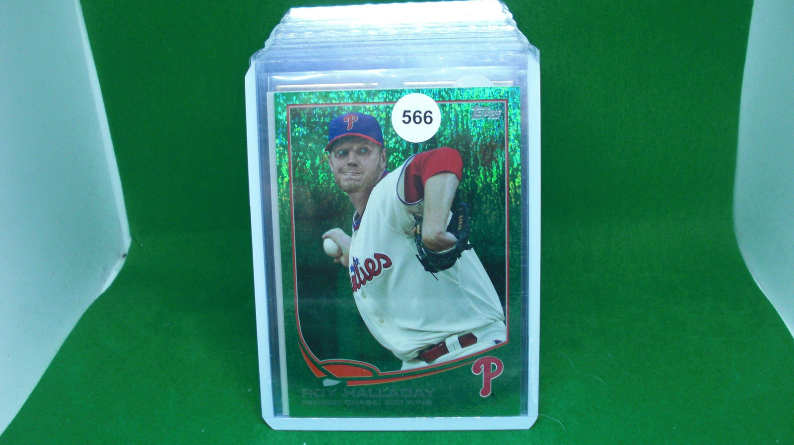 Roy Holladay green sparkle: in top loader