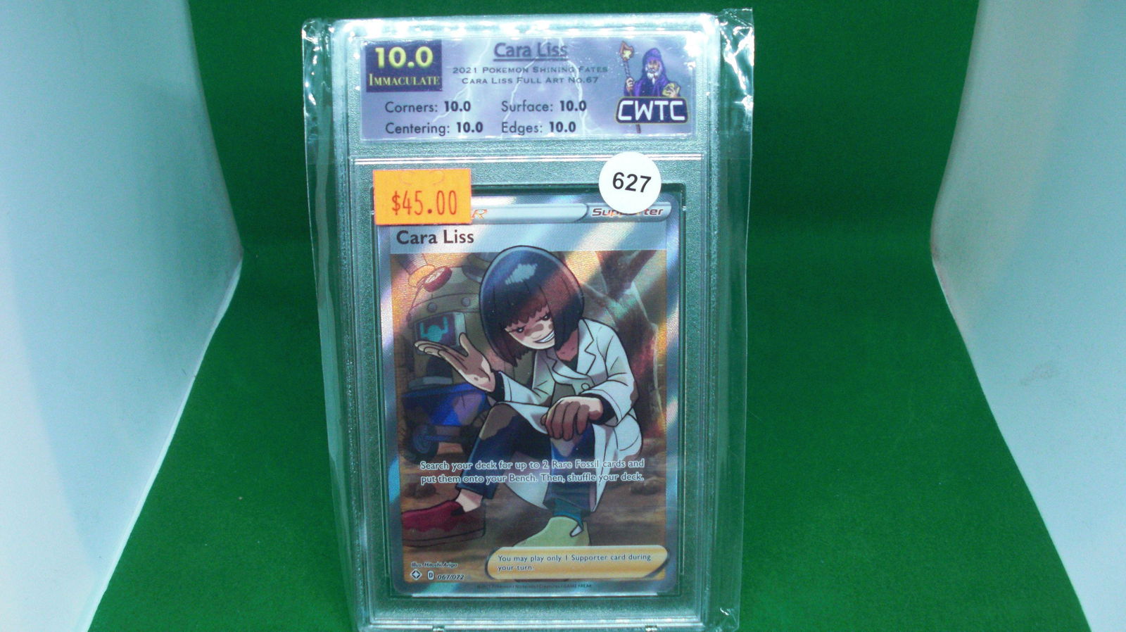 CWTC graded 10 gem pokemon cara liss full art (1 of 1)