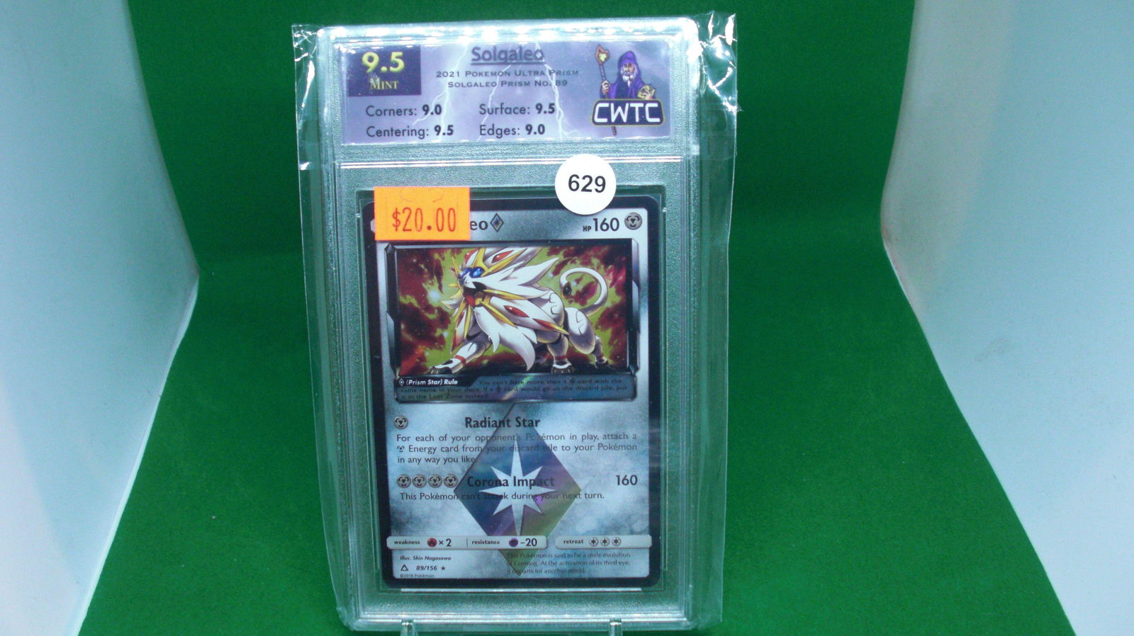 CWTC graded 9.5 pokemon solgaleo prism (1 of 1)