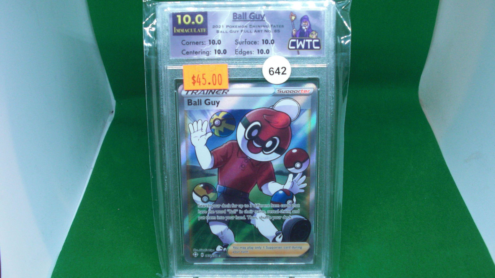 CWTC graded gem 10 pokemon ball guy (1 of 1)