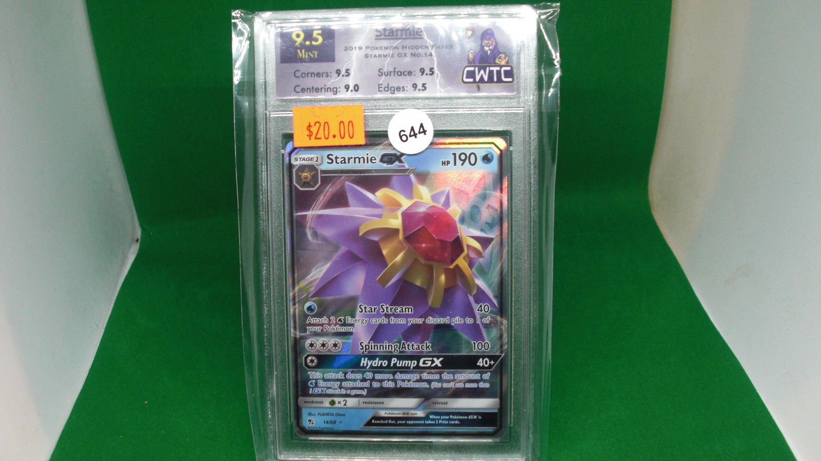 CWTC graded 9.5 starmie gx pokemon card (1 of 1)