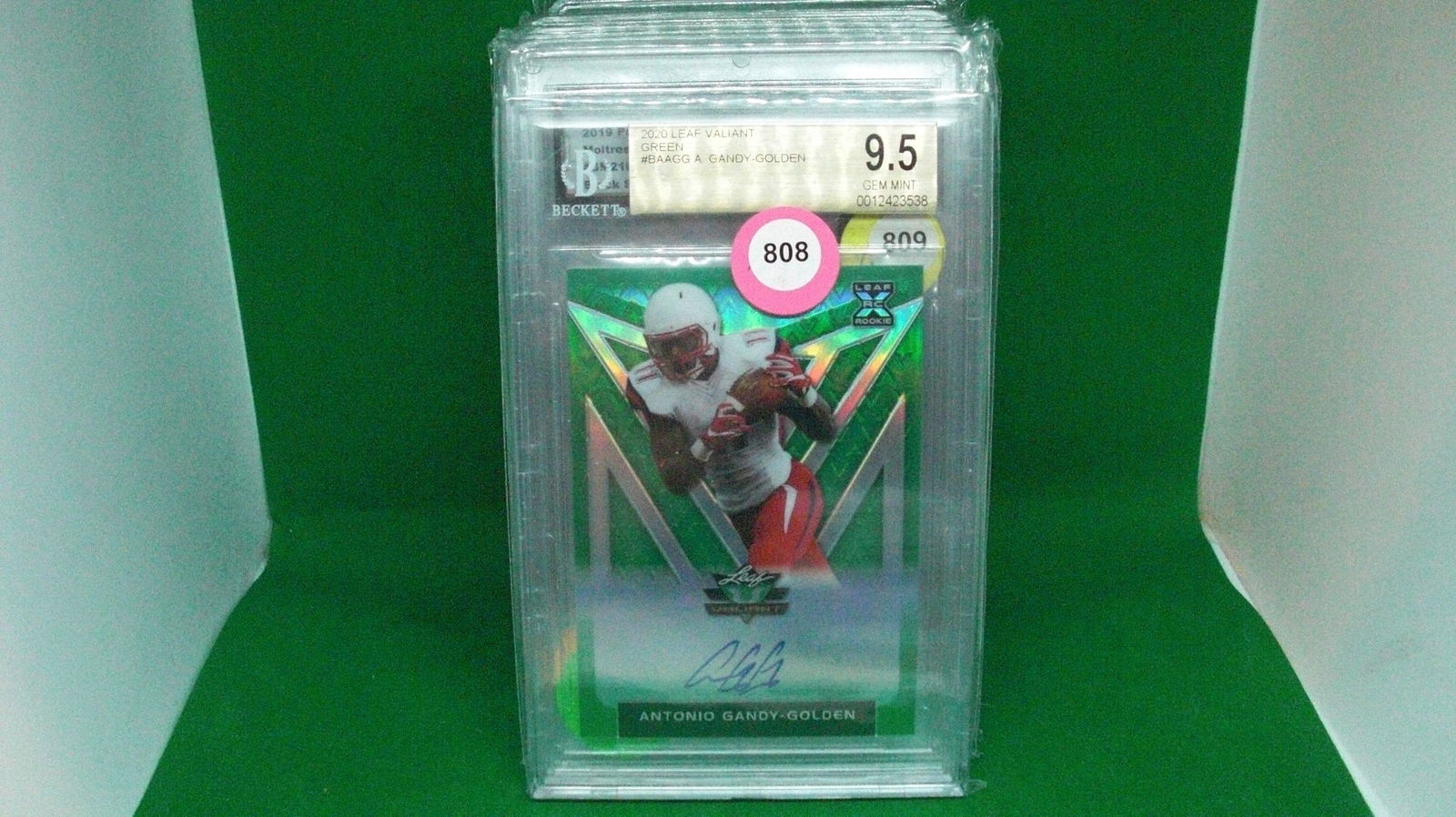 beckett graded 9.5 antonio gandy golden auto 25/75 (1 of 1)