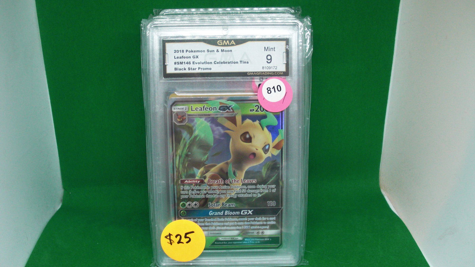 gma mint 9 pokemon leafeon gx (1 of 1)