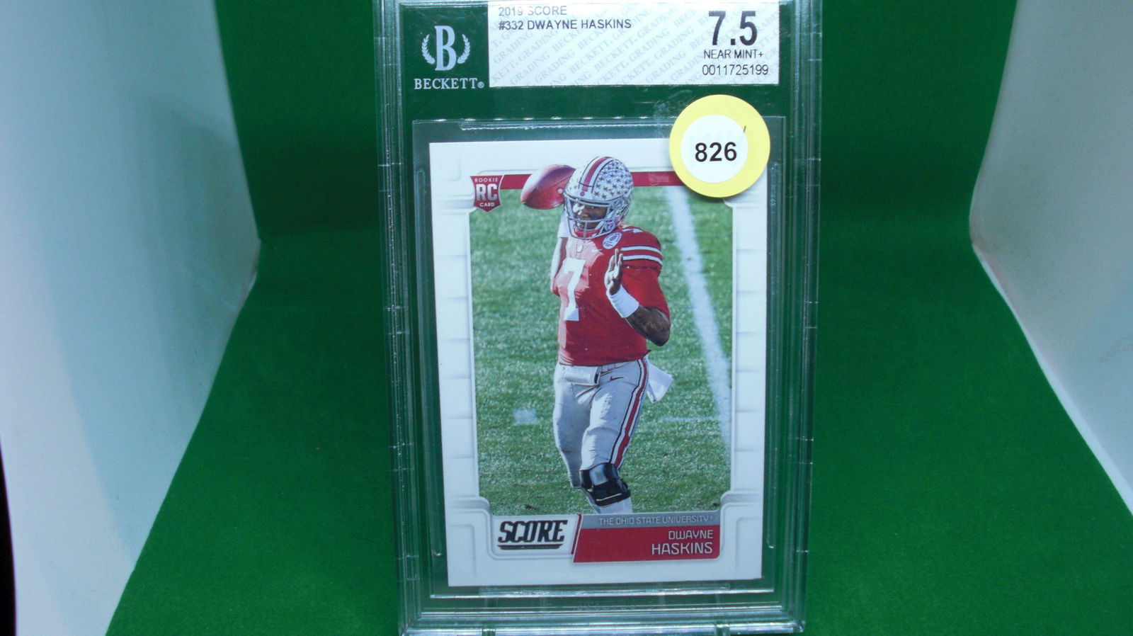beckett graded 7.5 dwayne haskins rookie (1 of 1)