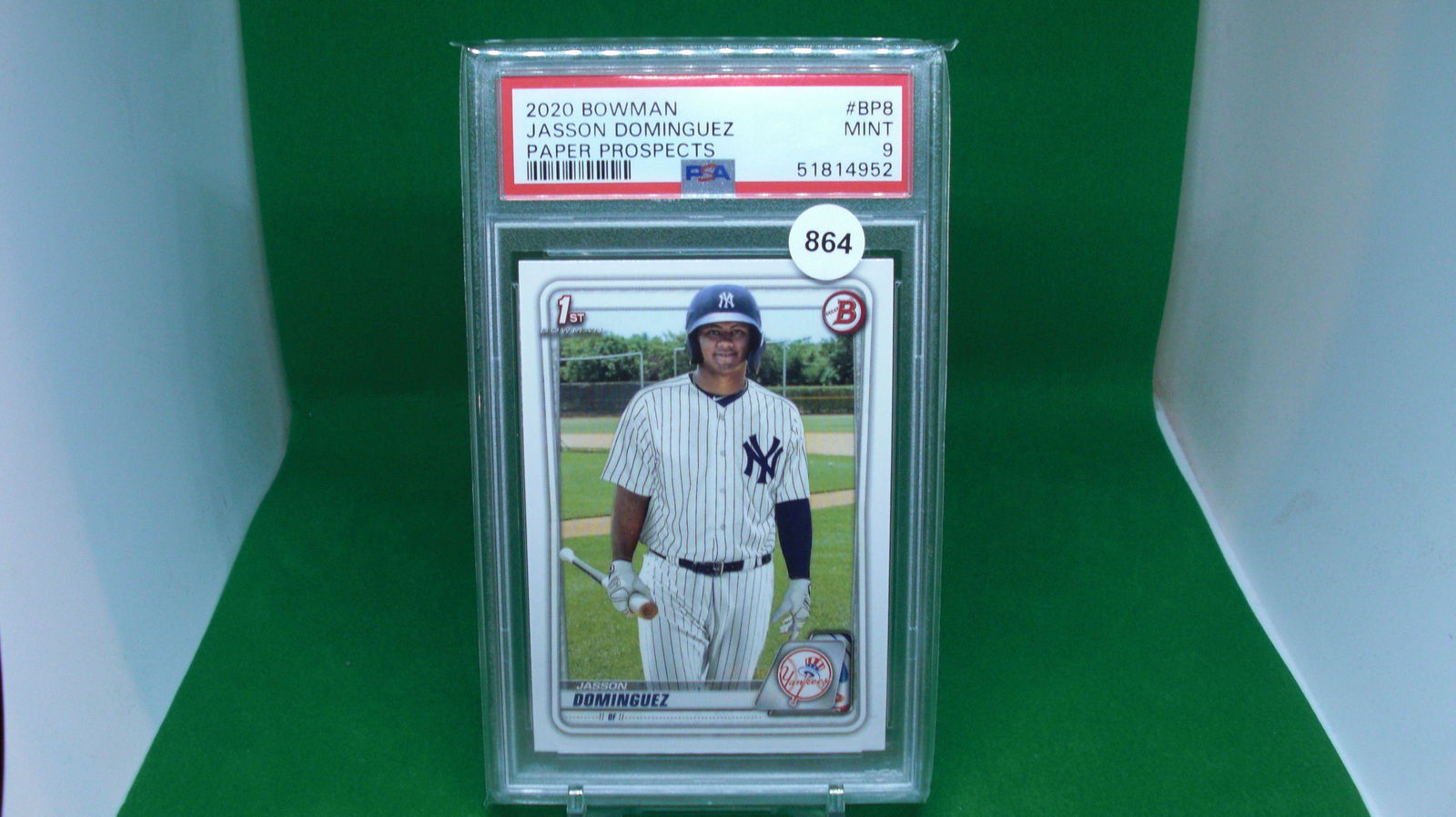 psa 9 mint jasson dominguez 1st bowman (1 of 1)