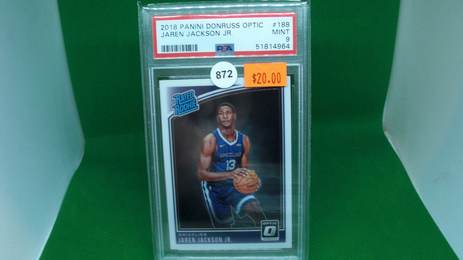 psa 9 mint jaren jackson jr rated rookie (1 of 1)