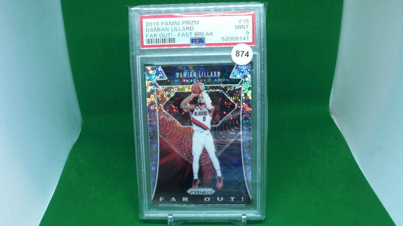 psa 9 mint damian lillard disco prizm (1 of 1)