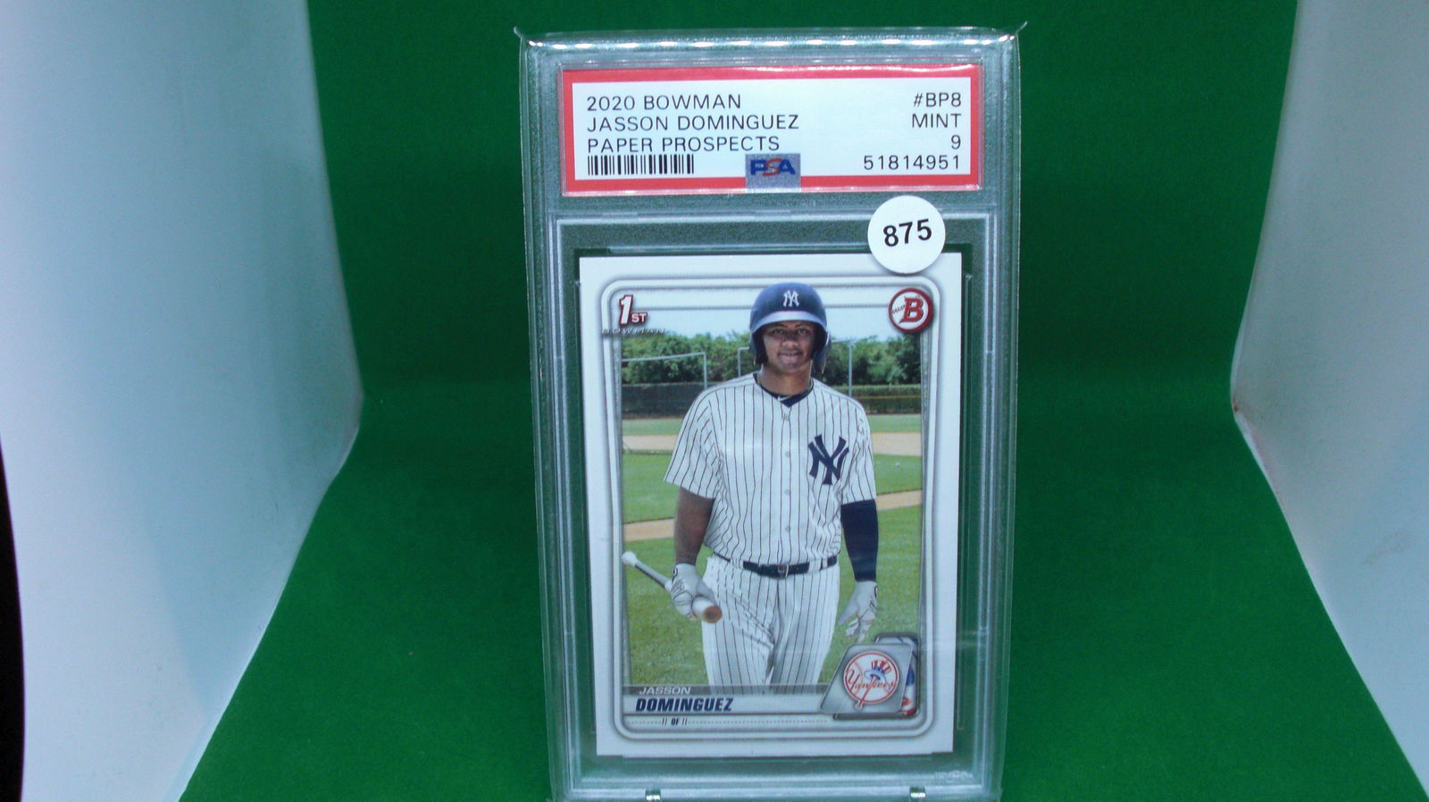 psa 9 mint jasson dominguez 1st bowman (1 of 1)