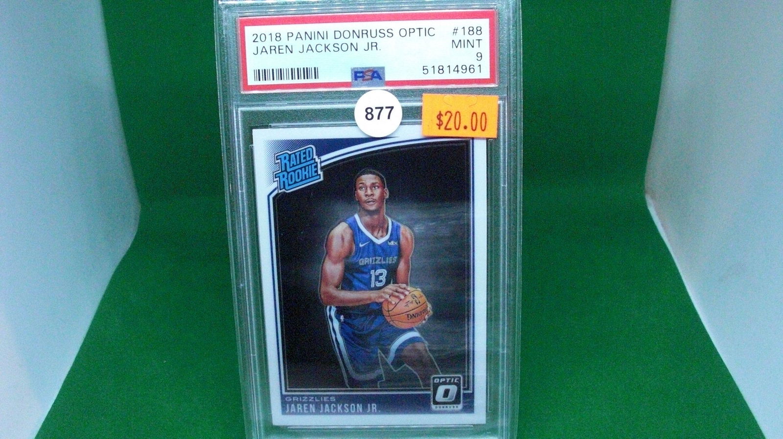 psa 9 mint jaren jackson jr rated rookie (1 of 1)