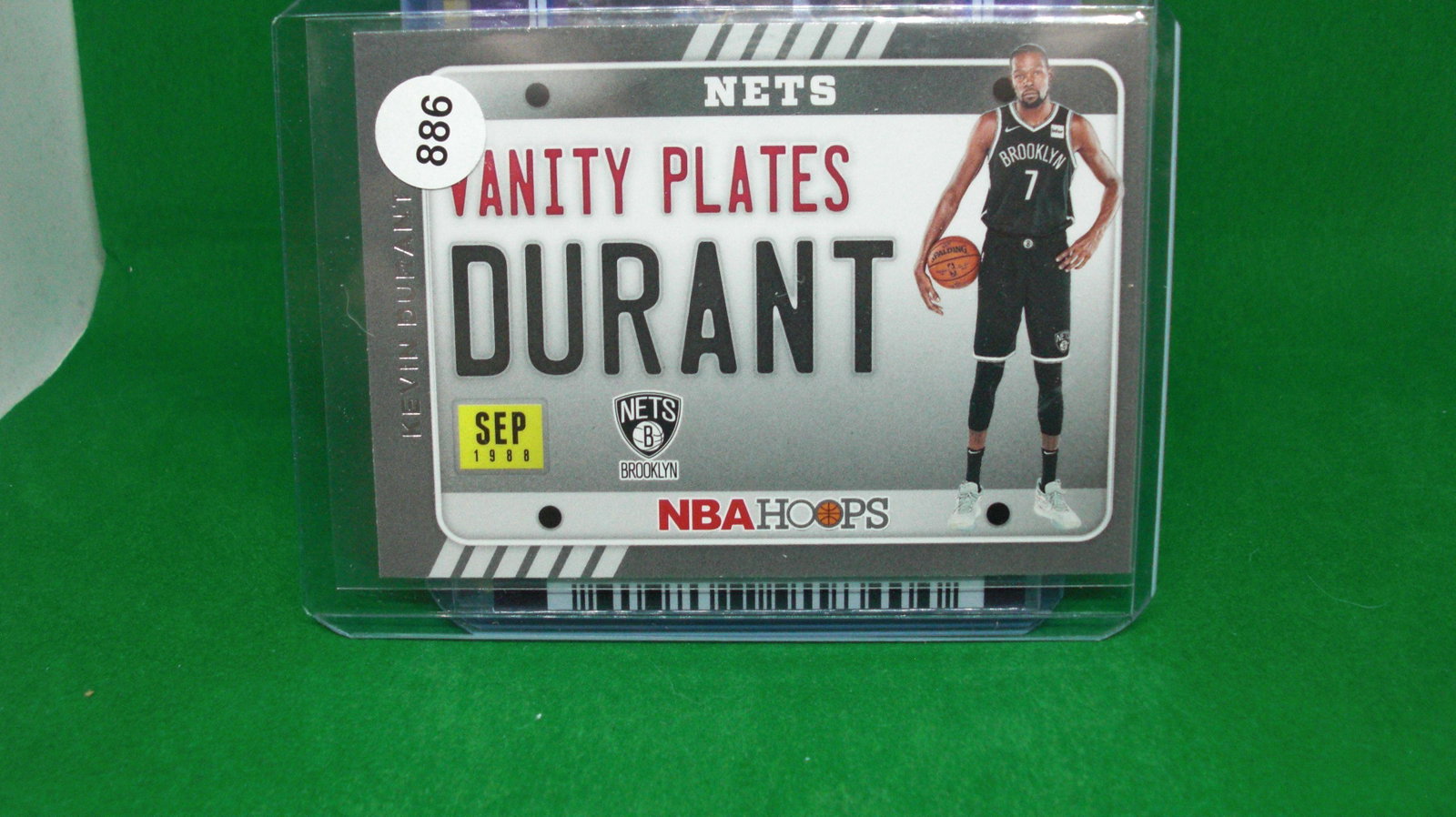 kevin durant vanity plates: in top loader