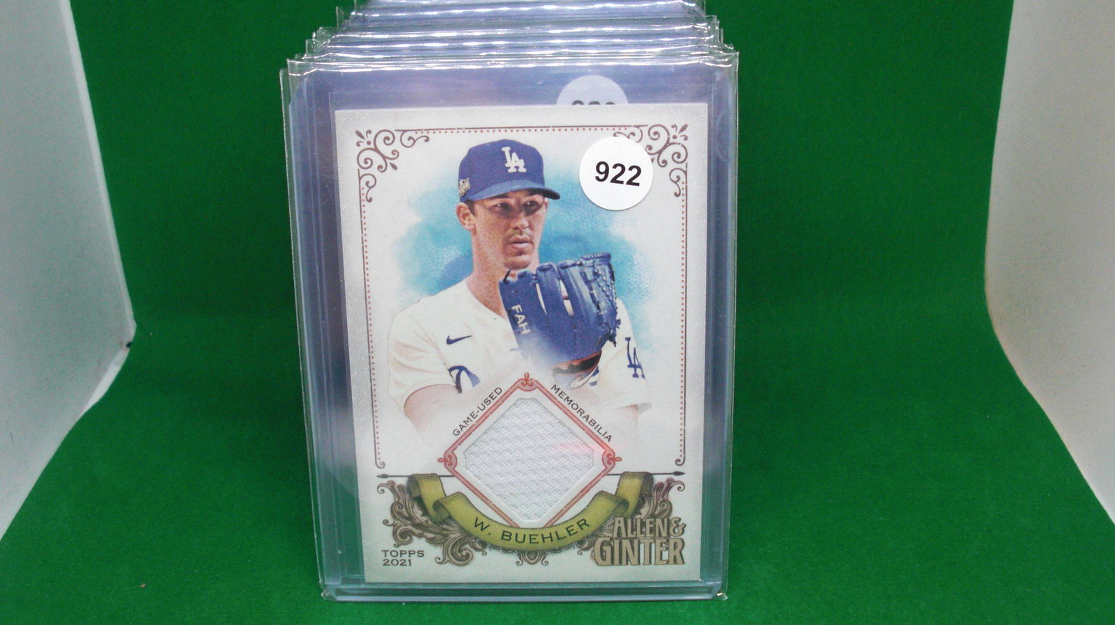 walker buehler game used jersey card (1 of 1)
