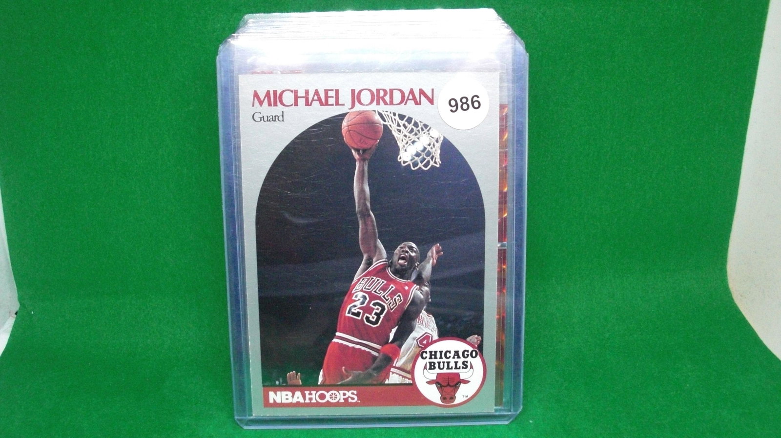 michael jordan 1990-91 nba hoops: in top loader