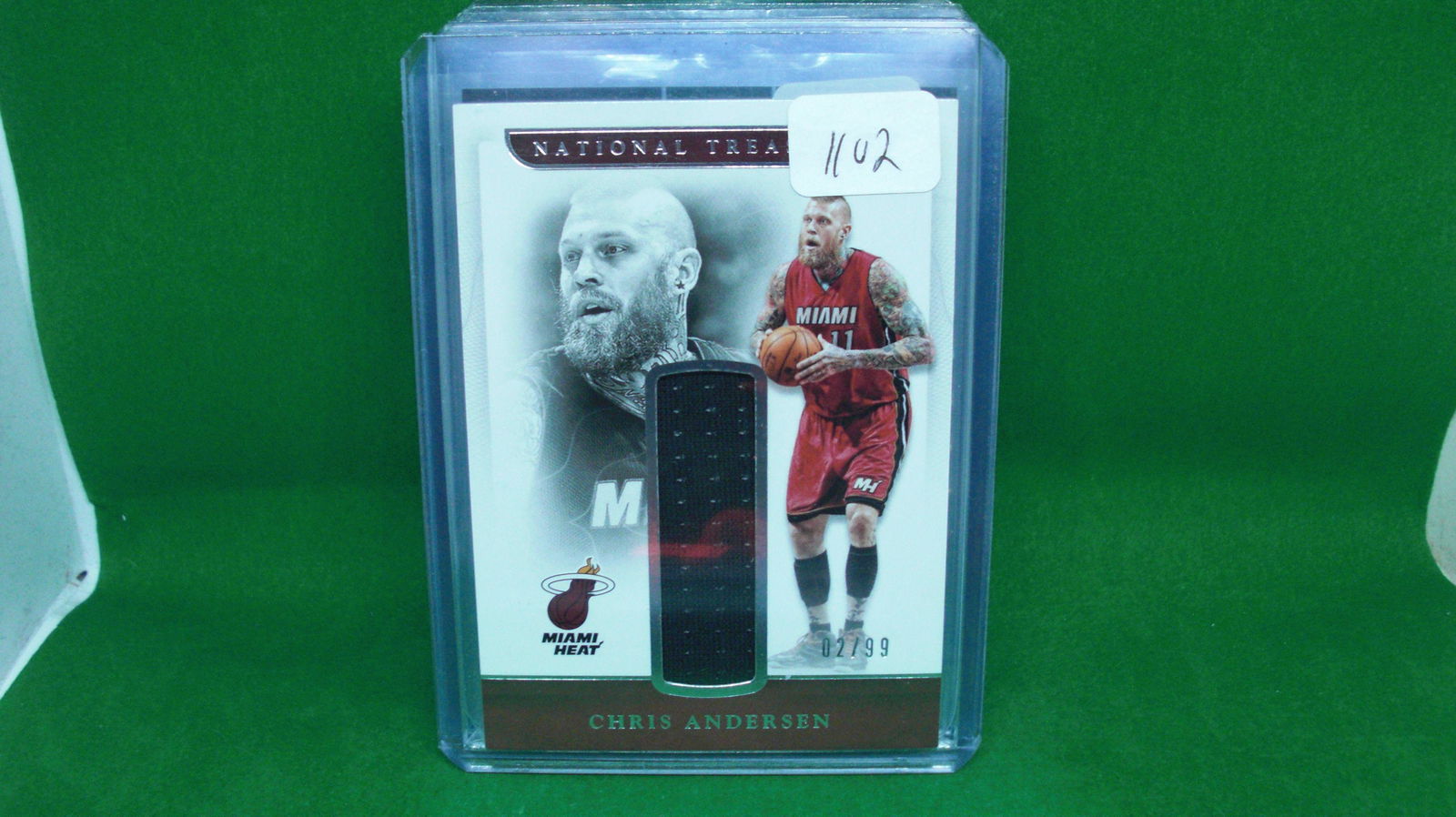 chris anderson natl treasure jersey card 02/99 (1 of 1)