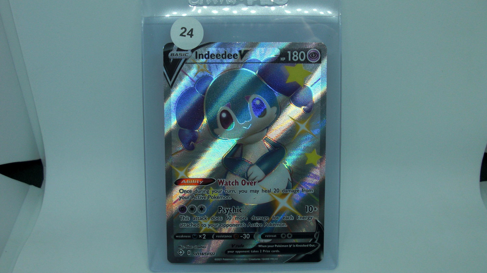 indeedee v pokemon foil card (1 of 1)