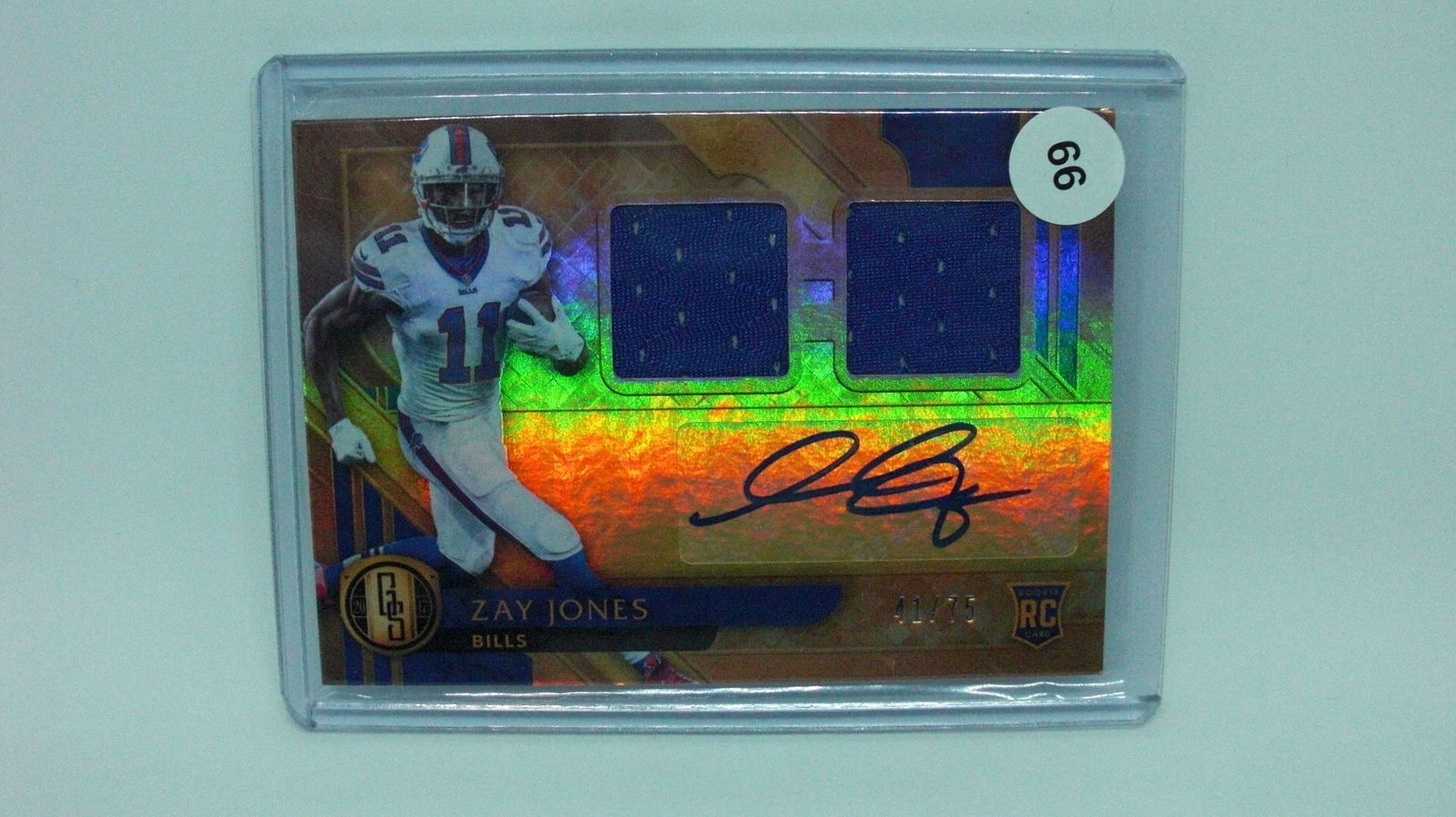 Zay Jones rookie patch auto numbered to 275 (1 of 1)
