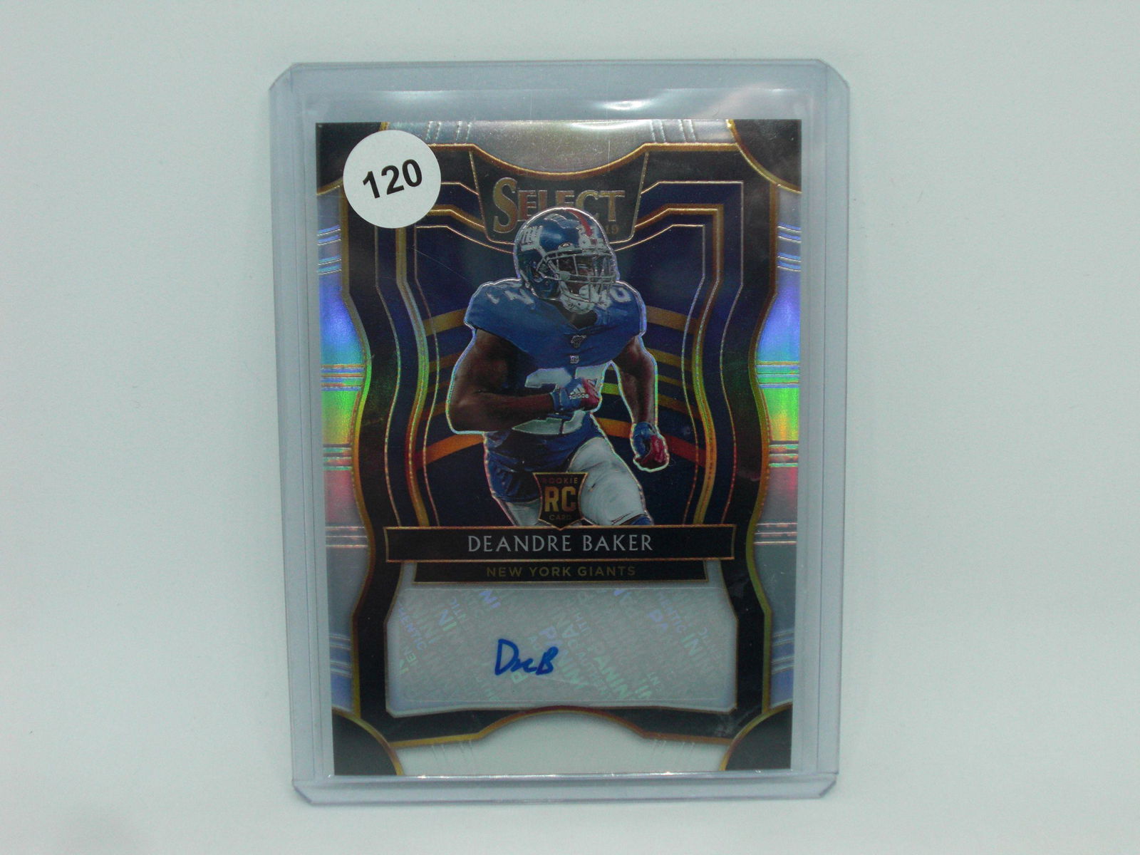 deandre baker 126/199 silver select auto (1 of 1)