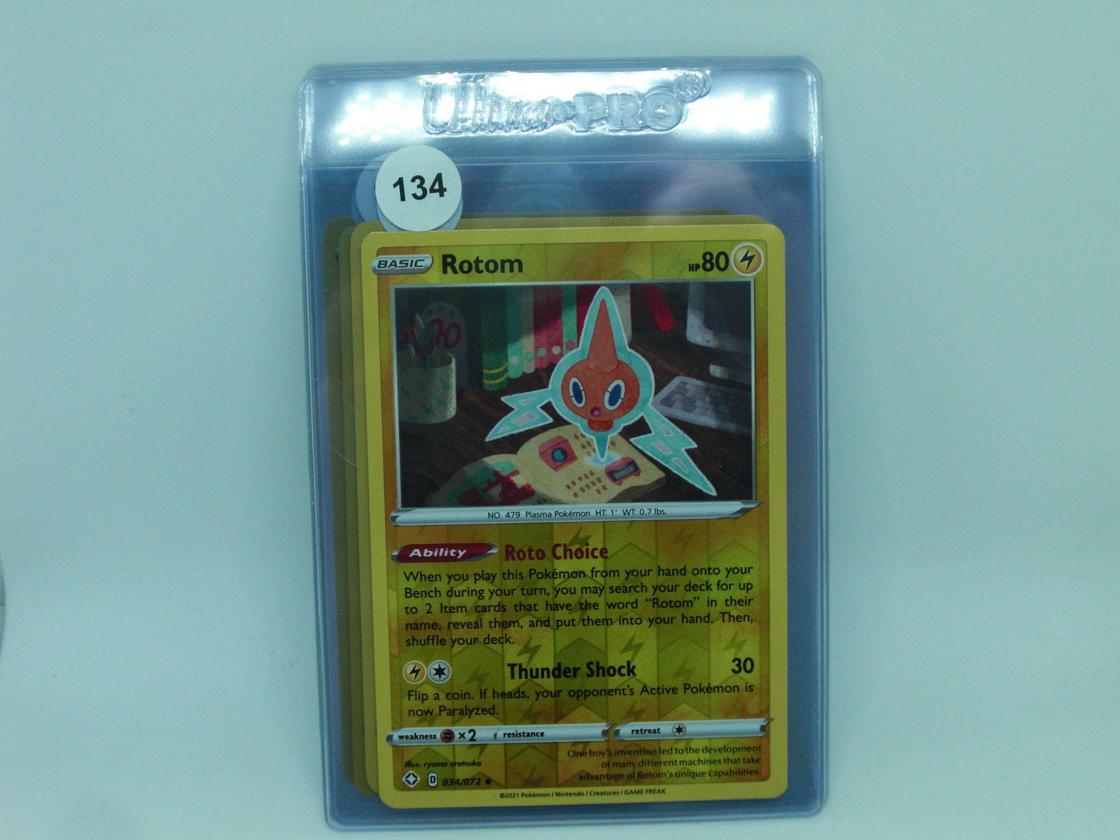 rotom reverse holo pokemon card (1 of 1)