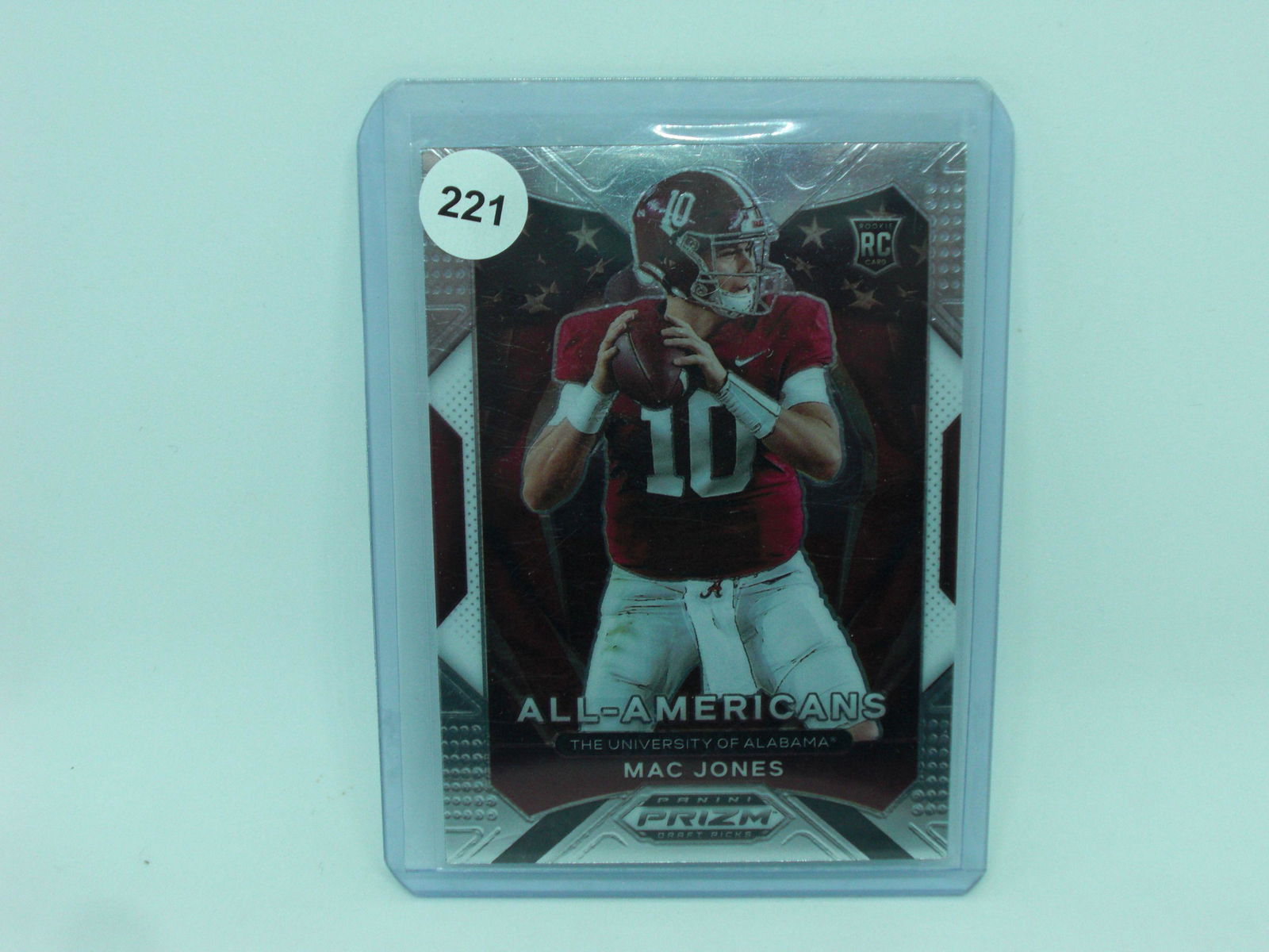 mac jones prizm all americans rookie card (1 of 1)