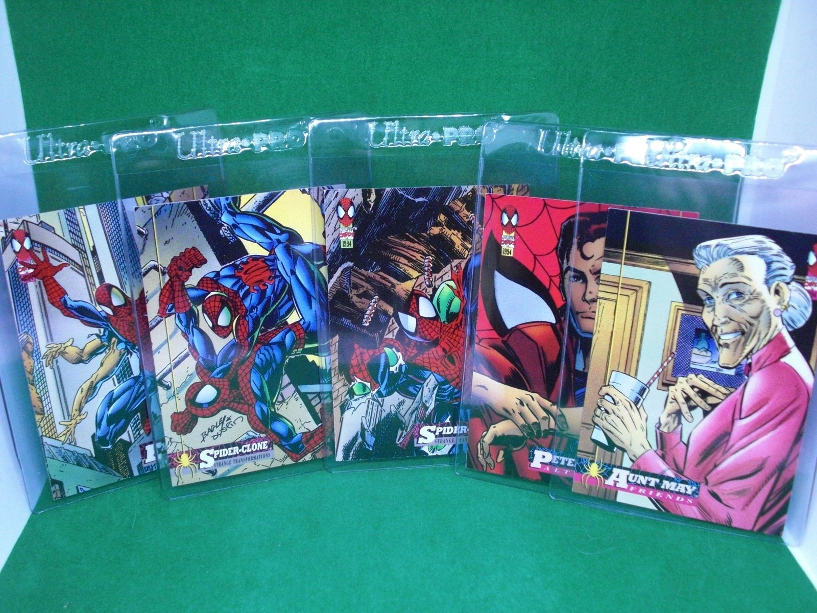lot of 5 marvel 1994 spiderman cards (1 of 1)