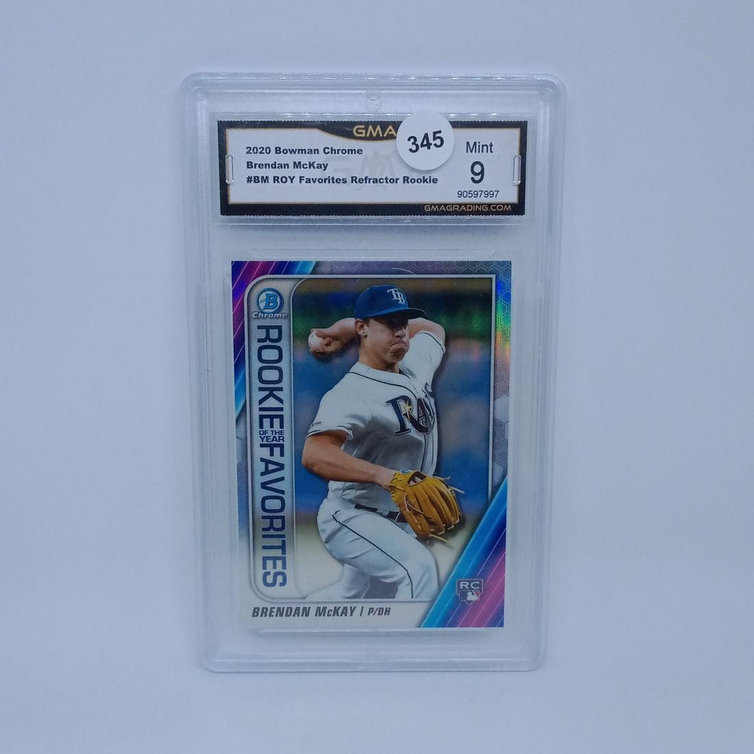 gma graded mint 9 brendan mckay rookie card (1 of 1)