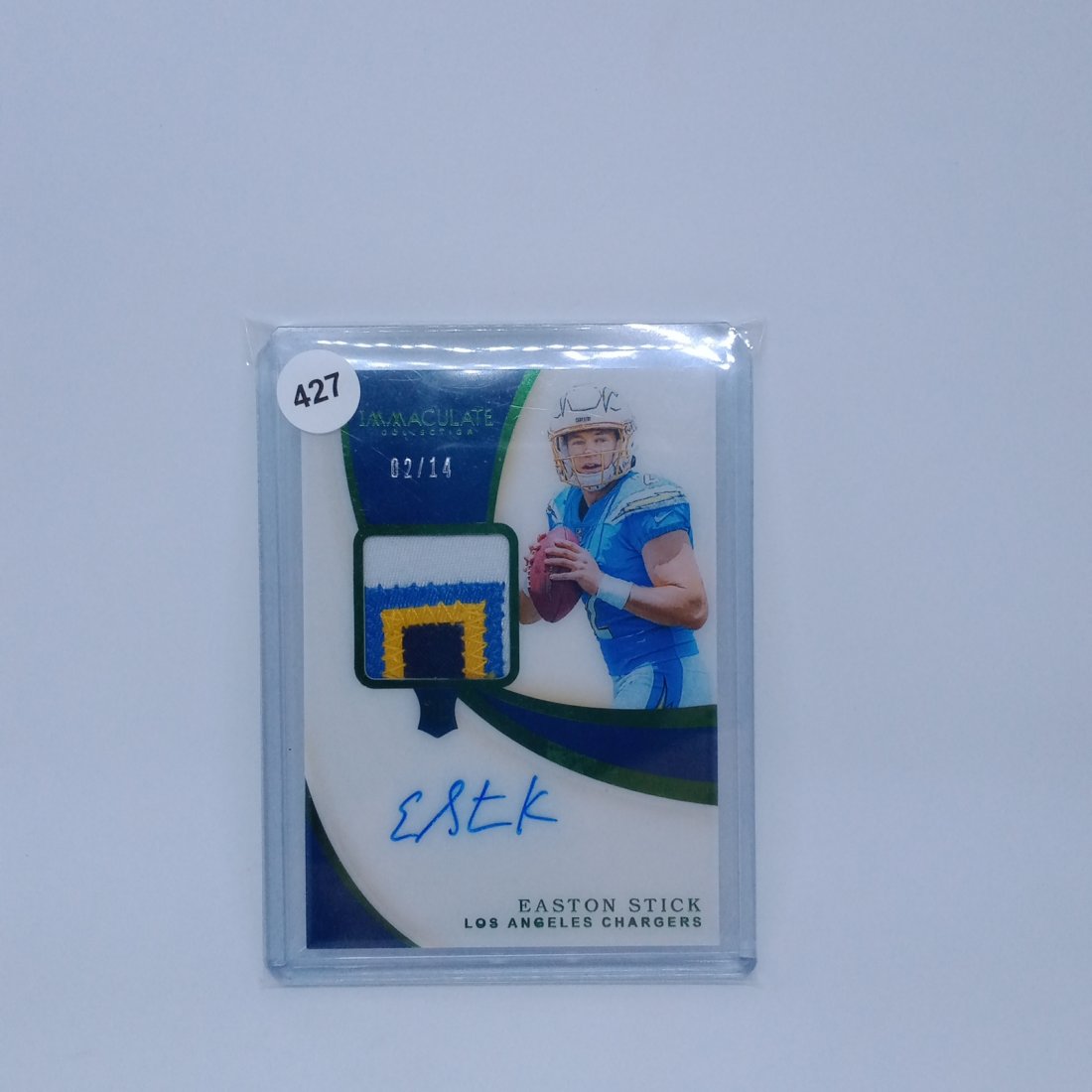 easton stick immaculate collection patch auto 02/14 (1 of 1)
