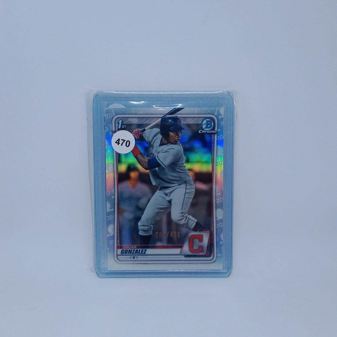 oscar gonzalez 1st bowman silver refractor 086/499 (1 of 1)