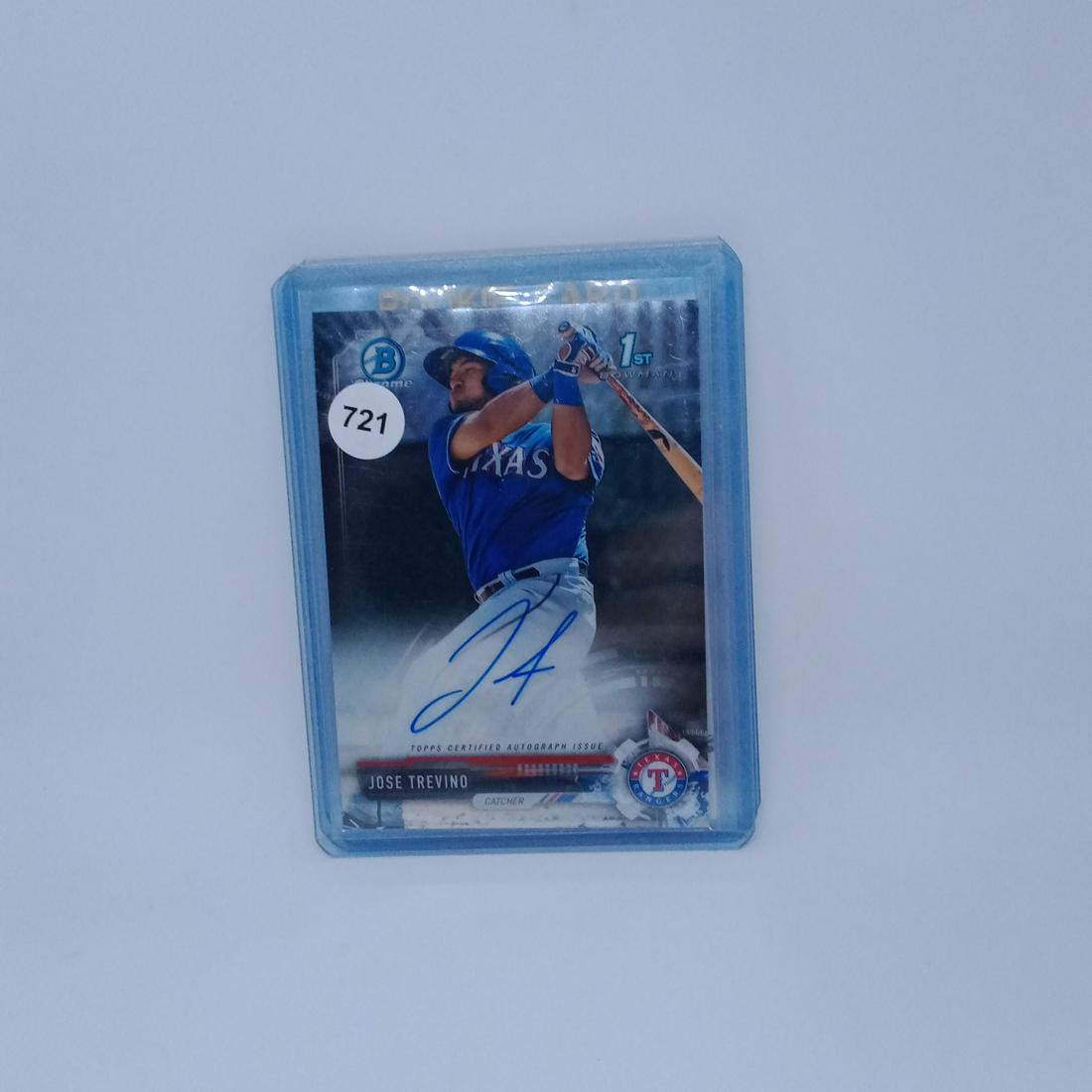 jose trevino 1st bowman chrome auto (1 of 1)