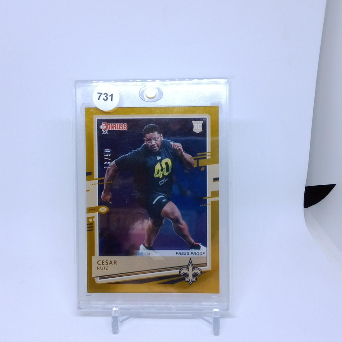 cesar ruiz donruss gold rookie numbered 13/50 (1 of 1)