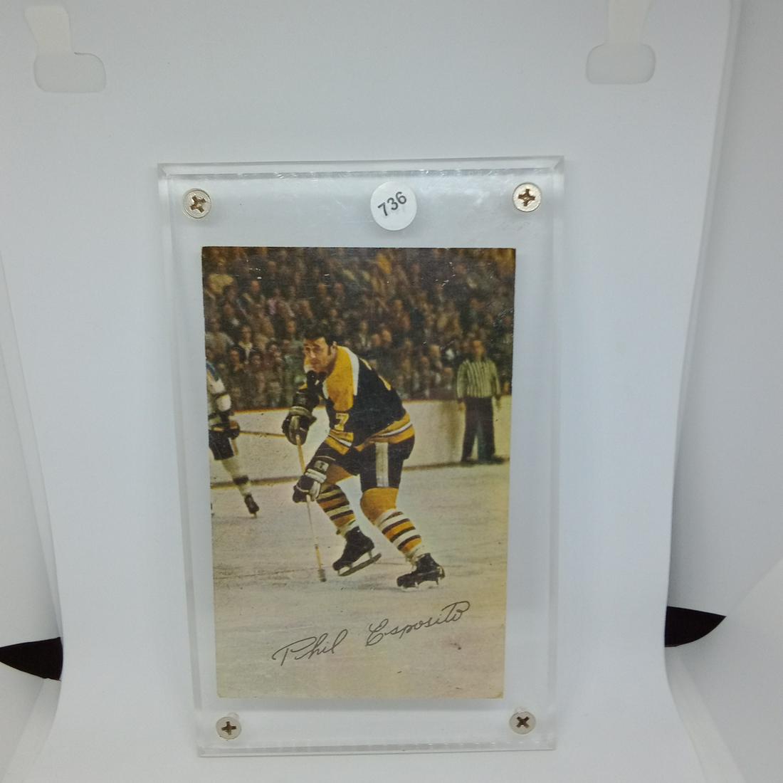 phil espisito stats back photo card in acrylic holder (1 of 1)