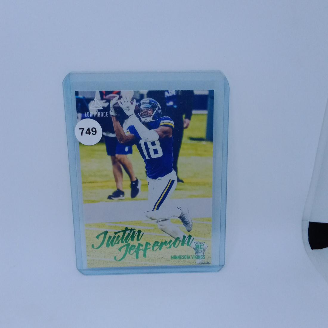 justin jefferson green foil rc: justin jefferson green foil rc