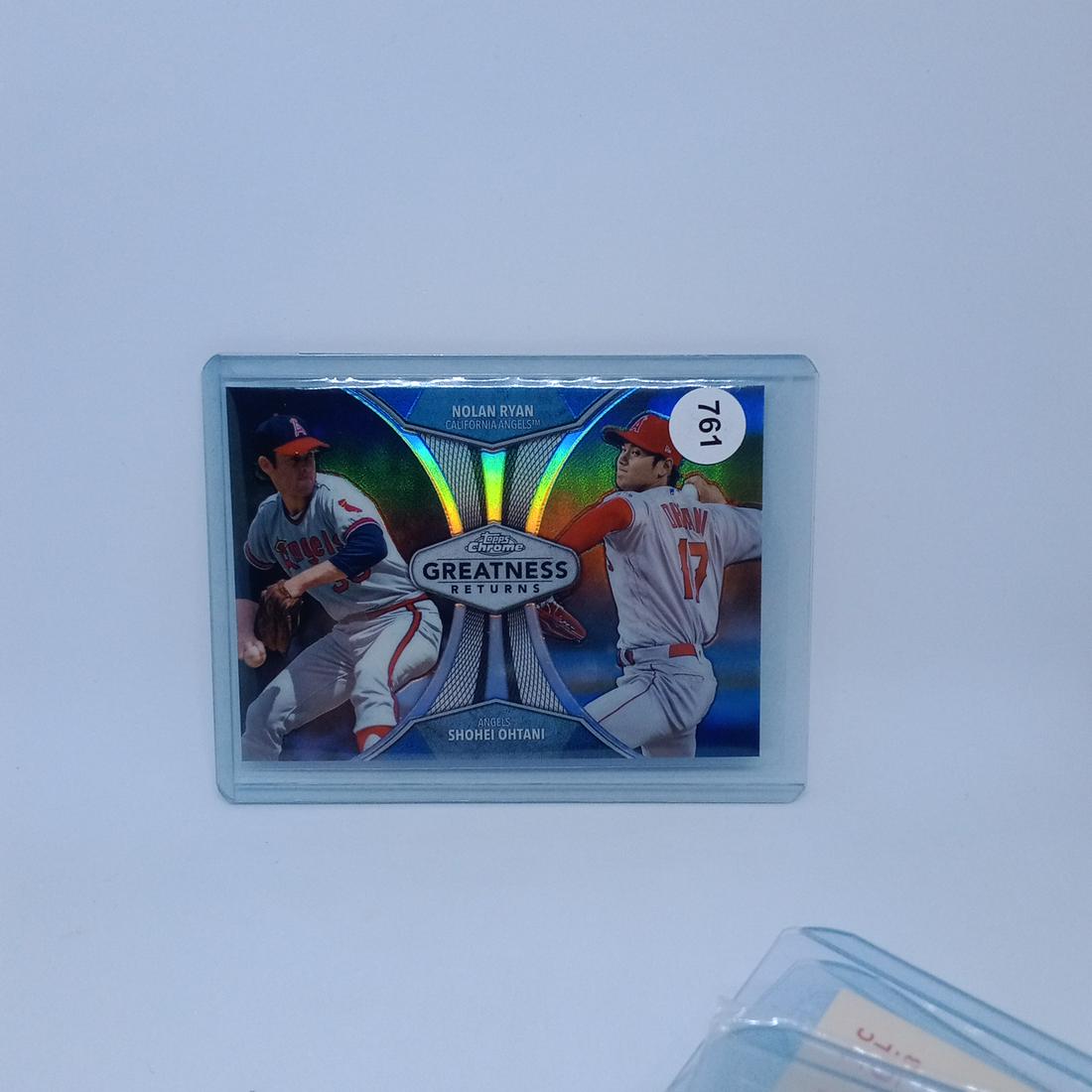 shohei ohtani and nolan ryan topps chrome insert (1 of 1)