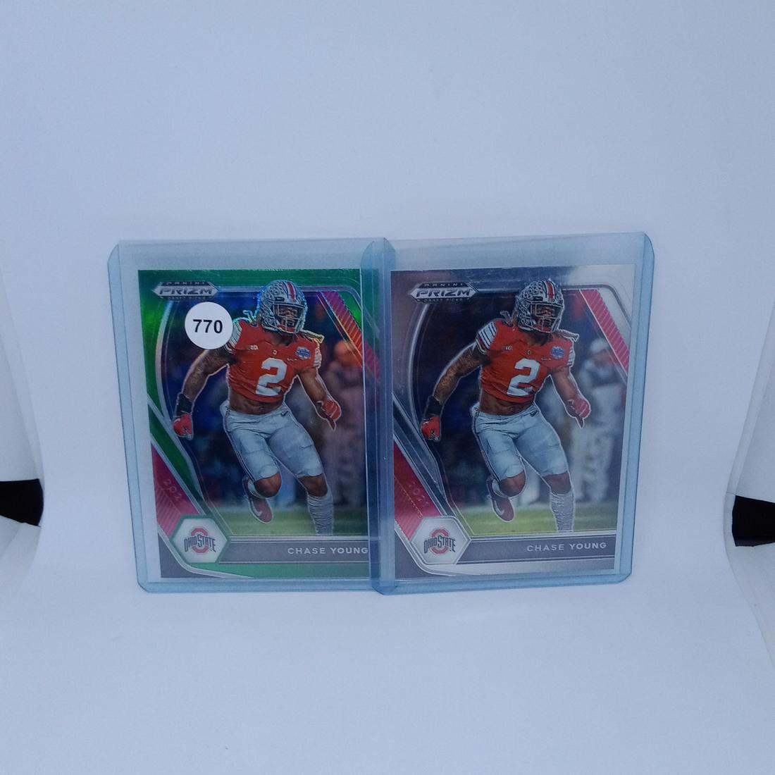 chase young dp with green prizm parallel (1 of 1)