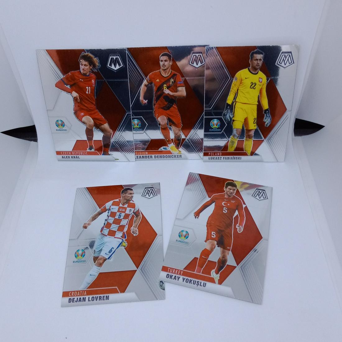 lot of 5 panini mosaic 2021 soccer cards: lot of 5 panini mosaic 2021 soccer cards