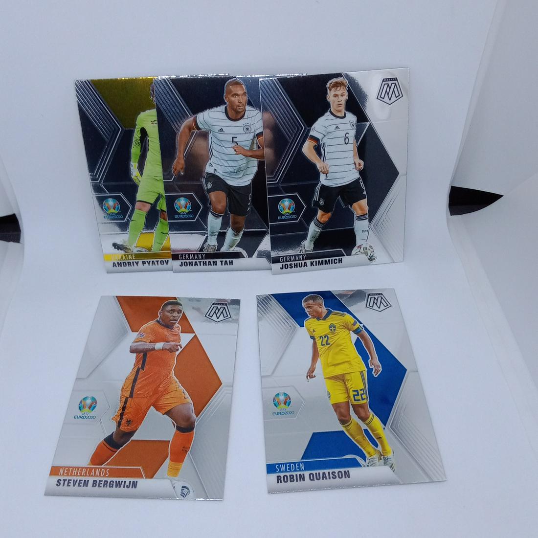 lot of 5 panini mosaic 2021 soccer cards: lot of 5 panini mosaic 2021 soccer cards