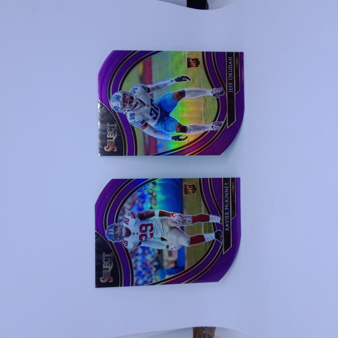 Lot of 2 field level purple select die cuts (1 of 1)