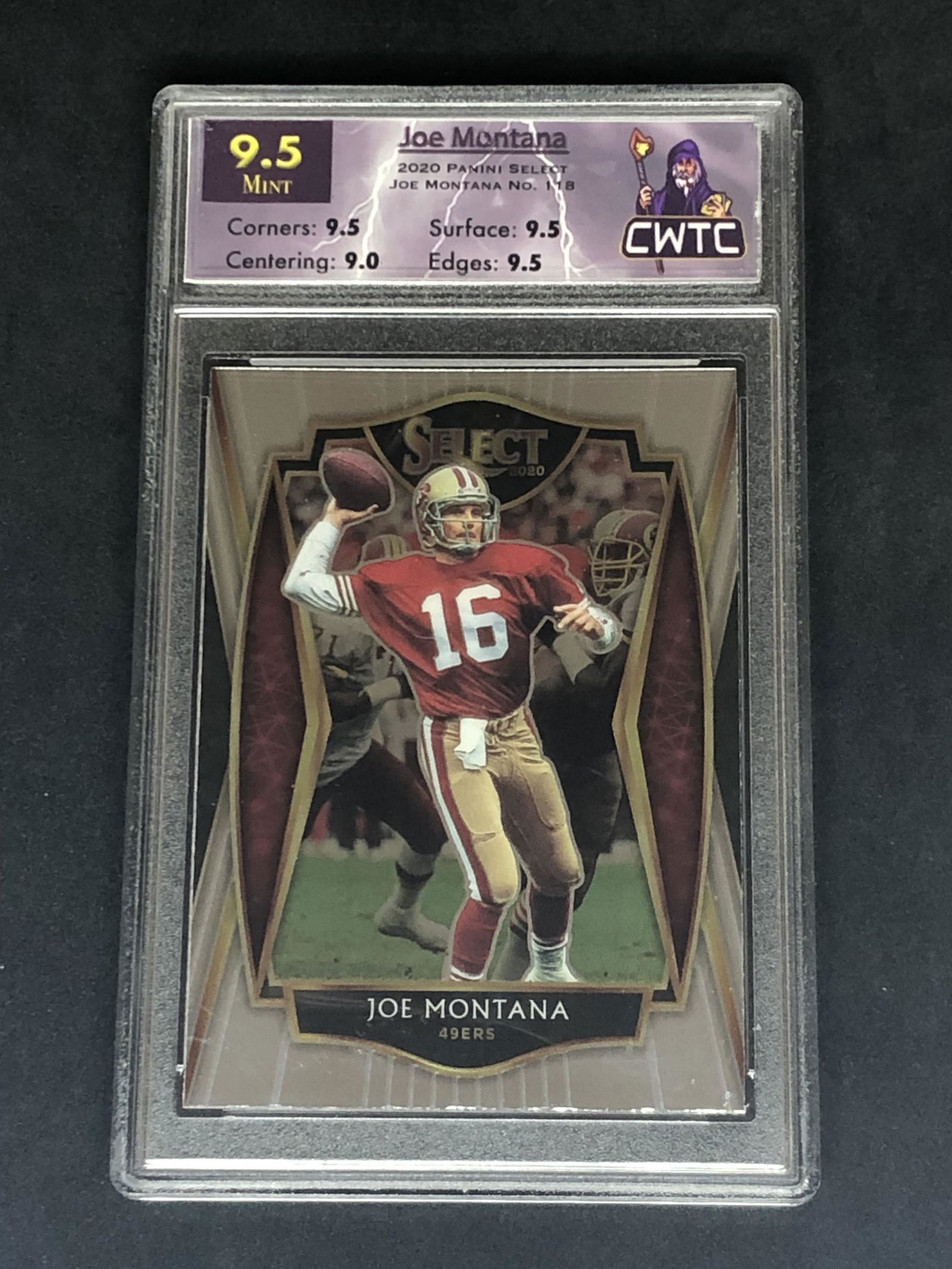 Joe Montana Panini Select CWTC 9.5 (1 of 1)