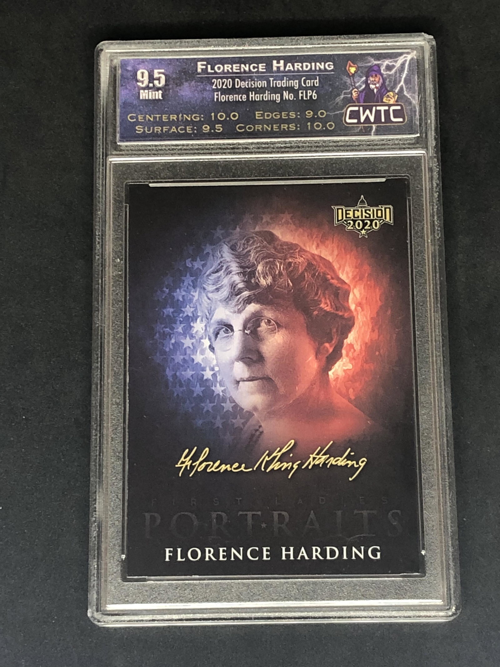 Florence Harding Trading Card CWTC 9.5: Florence Harding Trading Card CWTC 9.5