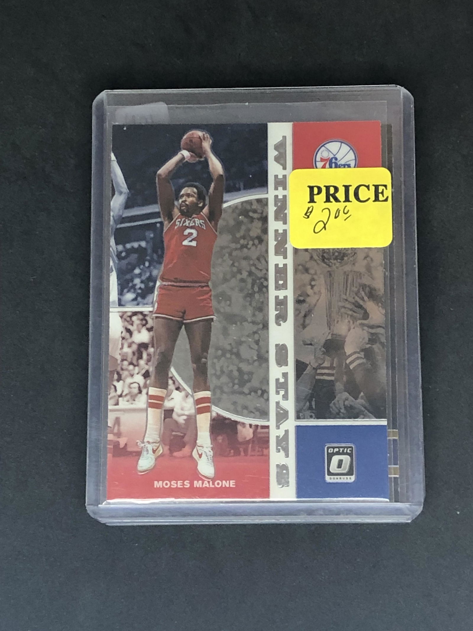 Moses Malone Panini donruss Optic Winner Stays (1 of 1)