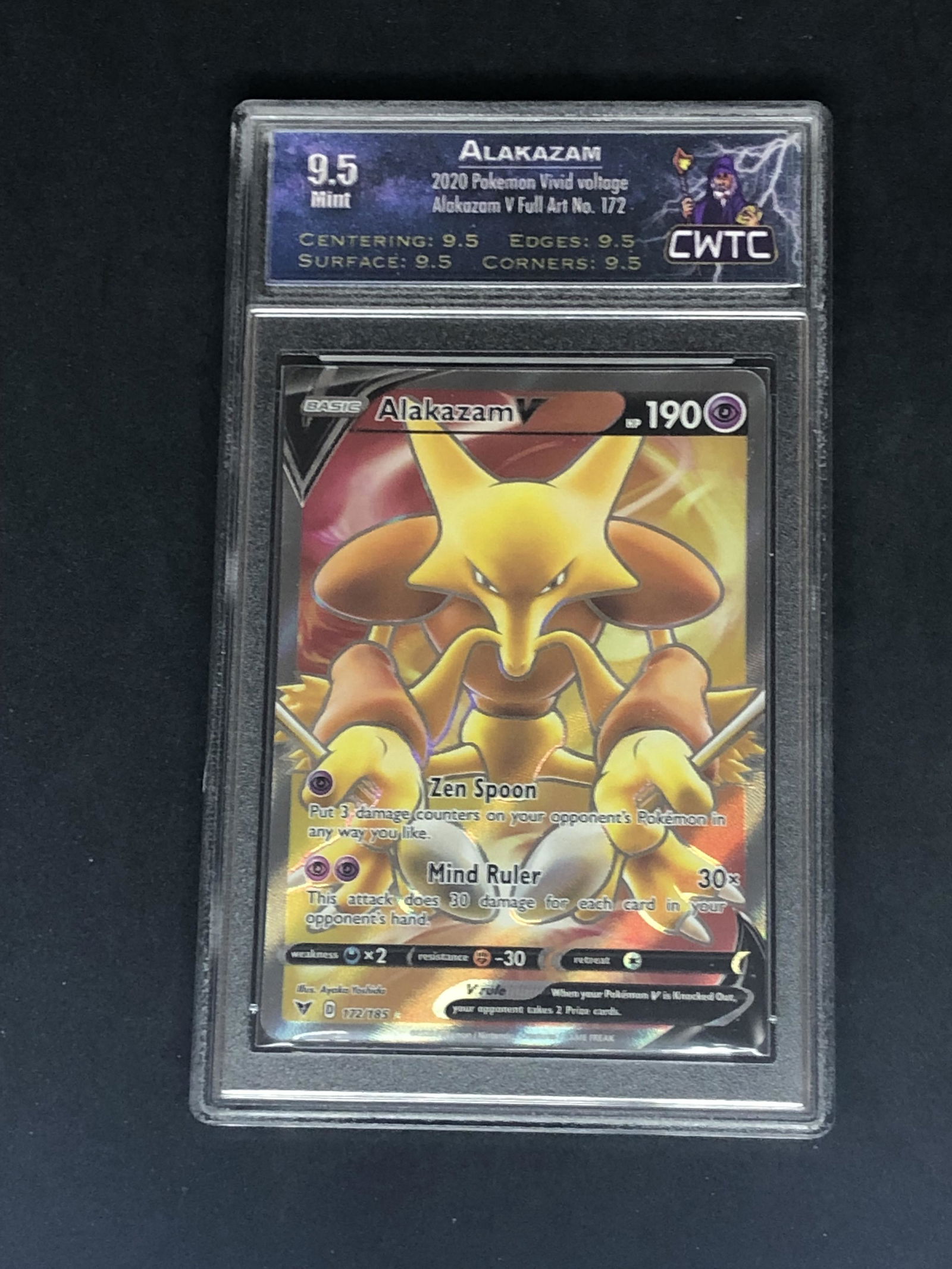 Alakazam V Full Art CWTC 9.5 (1 of 1)