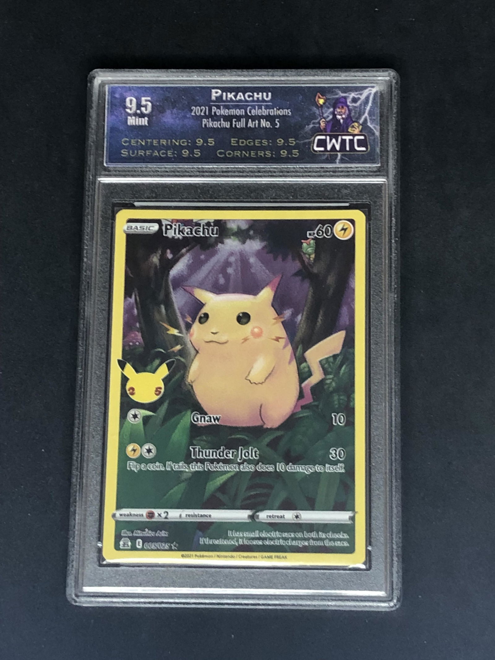 Pikachu Full Art CWTC 9.5 (1 of 1)
