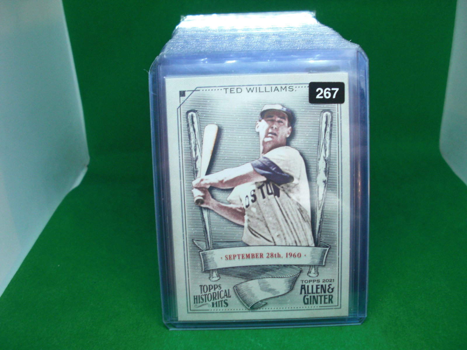 ted williams allen and ginter: in top loader