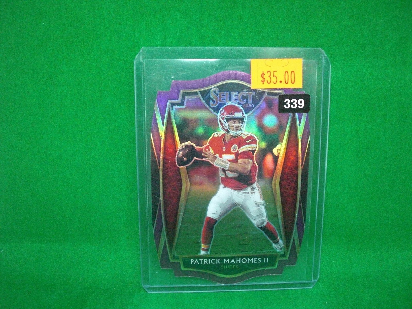 patrick mahomes purple select die cut (1 of 1)