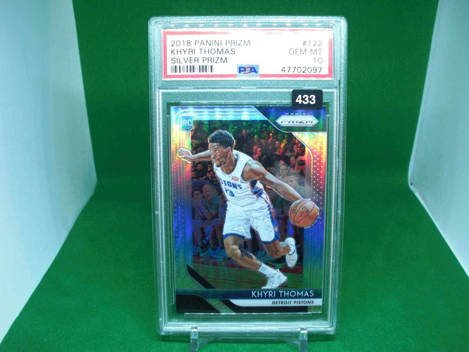 khyri thomas silver prizm psa graded gem 10 (1 of 1)