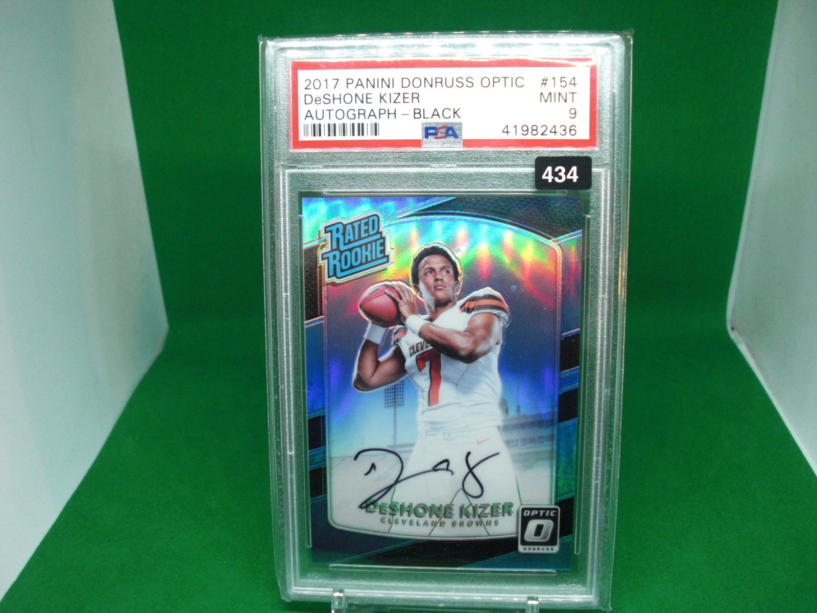 psa 9 mint deshone kizer optic black auto 24/25 (1 of 1)