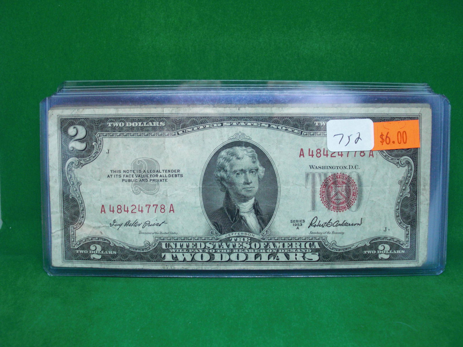 1953A series $2 dollar bill (1 of 1)