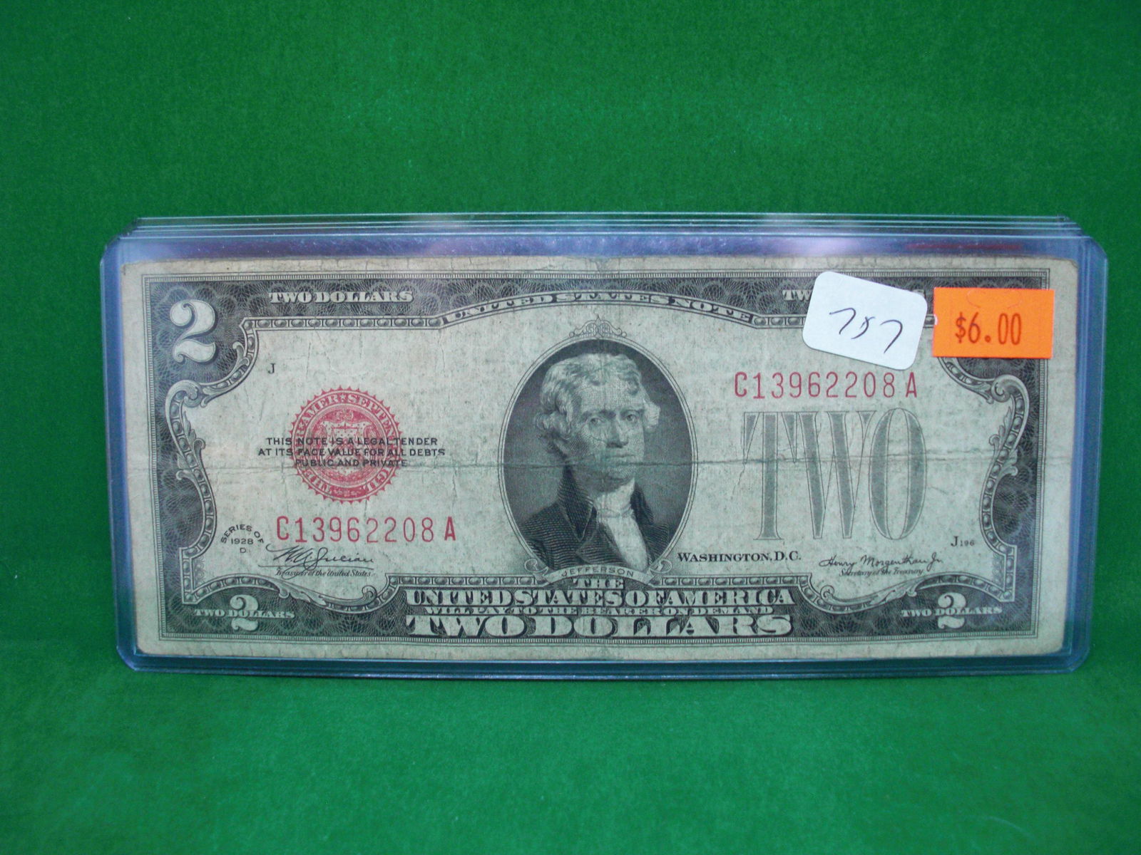 1928D series $2 dollar bill (1 of 1)